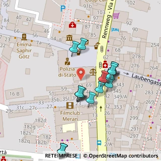 Mappa Piazza del Grano, 39012 Merano BZ, Italia (0.03043)