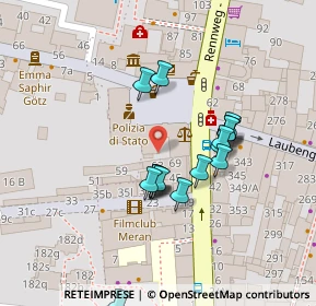 Mappa Piazza del Grano, 39012 Merano BZ, Italia (0.03043)