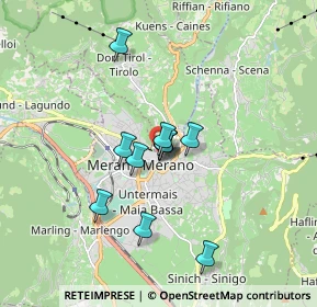 Mappa Pfarrplatz 2, 39012 Merano BZ, Italia (1.2)