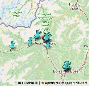 Mappa Via Otto Huber Strasse, 39012 Merano BZ, Italia (12.55571)