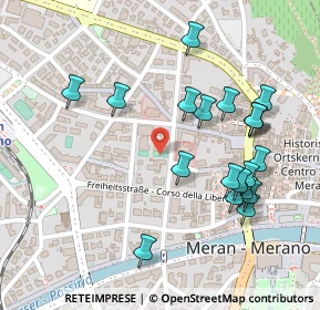 Mappa Via Otto Huber Strasse, 39012 Merano BZ, Italia (0.251)