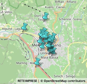 Mappa Via Otto Huber Strasse, 39012 Merano BZ, Italia (0.8605)