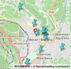 Mappa Via Otto Huber Strasse, 39012 Merano BZ, Italia (0.91)