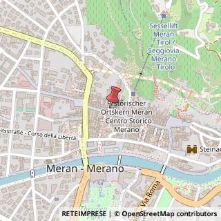 Mappa Laubengasse 242 Via Portici, 39012 Merano, Bolzano (Trentino-Alto Adige)