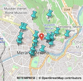 Mappa Via Portici, 39012 Merano BZ, Italia (0.371)