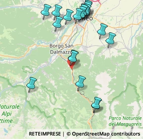 Mappa Via Tetto Frega, 12017 Robilante CN, Italia (9.5075)