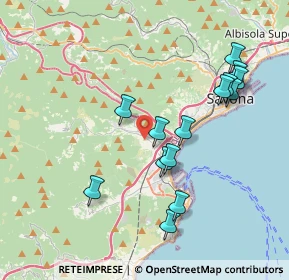 Mappa Via Gagliardi, 17047 Valleggia SV, Italia (3.88286)