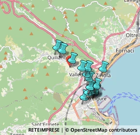 Mappa Via Gagliardi, 17047 Valleggia SV, Italia (1.584)