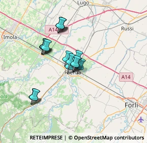 Mappa Via Acquatino, 48018 Faenza RA, Italia (5.748)