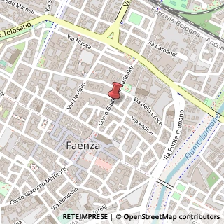 Mappa Corso Giuseppe Garibaldi, 17, 48018 Faenza, Ravenna (Emilia Romagna)