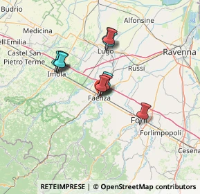 Mappa Via Acquatino, 48018 Faenza RA, Italia (10.38833)