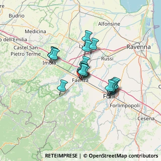 Mappa Via Alfredo Comandini, 48018 Faenza RA, Italia (9.4235)