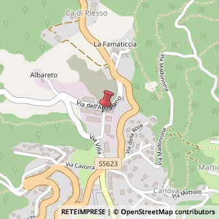 Mappa Via del Fabbro, 7, 40034 Castel d'Aiano, Bologna (Emilia Romagna)