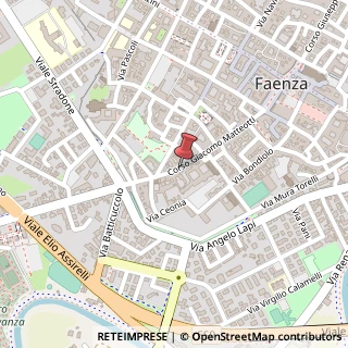 Mappa Corso Giacomo Matteotti, 48, 48018 Faenza, Ravenna (Emilia Romagna)