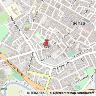 Mappa Via Ceonia, 1, 48018 Faenza, Ravenna (Emilia Romagna)