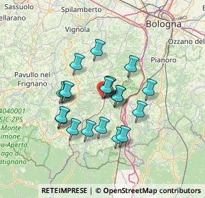 Mappa Via Minghetti, 40038 Vergato BO, Italia (10.8535)