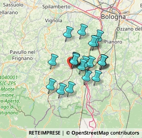 Mappa Via Minghetti, 40038 Vergato BO, Italia (9.8105)