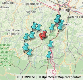 Mappa Via Minghetti, 40038 Vergato BO, Italia (11.89)