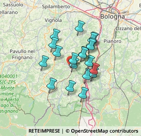 Mappa Via Minghetti, 40038 Vergato BO, Italia (10.119)