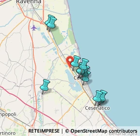 Mappa Via Bassona, 48015 Cervia RA, Italia (6.53833)