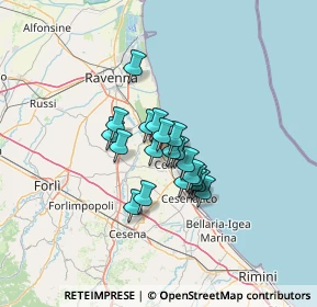 Mappa Via Bassona, 48015 Cervia RA, Italia (8.245)