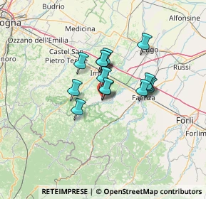 Mappa Via Cavina, 48025 Riolo Terme RA, Italia (9.122)