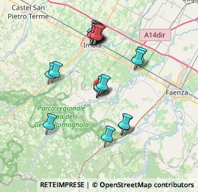 Mappa Via Cavina, 48025 Riolo Terme RA, Italia (6.934)