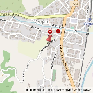 Mappa Via ca' piretto 55, 40030 Vergato, Bologna (Emilia Romagna)