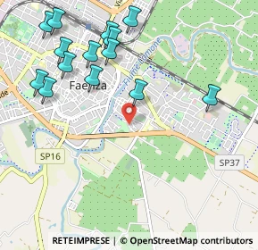 Mappa Via Achille Pantoli, 48018 Faenza RA, Italia (1.22571)