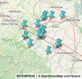 Mappa Via Achille Pantoli, 48018 Faenza RA, Italia (10.98059)