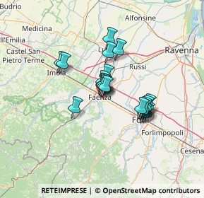 Mappa Via Achille Pantoli, 48018 Faenza RA, Italia (9.4645)