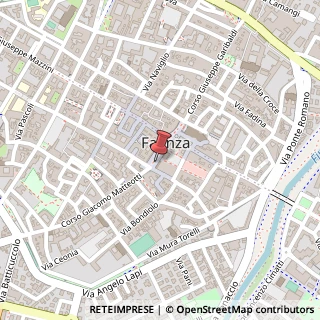 Mappa Piazza del Popolo, 16, 48018 Faenza, Ravenna (Emilia Romagna)