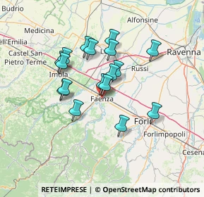 Mappa Piazza Martiri della Libertà, 48018 Faenza RA, Italia (11.55882)