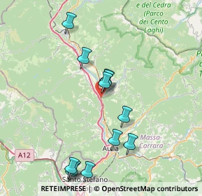 Mappa CAP, 54028 Villafranca in Lunigiana MS, Italia (8.25667)