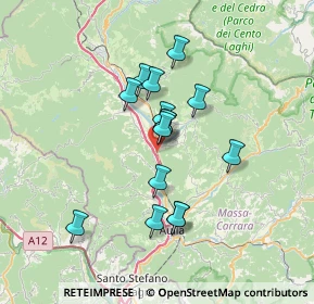 Mappa CAP, 54028 Villafranca in Lunigiana MS, Italia (5.63133)