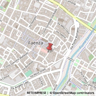 Mappa Piazza Martiri della Libertà,  17, 48018 Faenza, Ravenna (Emilia Romagna)