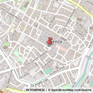 Mappa Piazza del Popolo, 22, 48018 Faenza, Ravenna (Emilia Romagna)