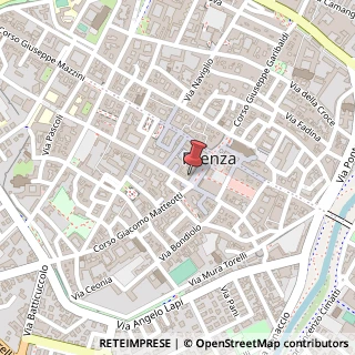 Mappa Piazza del Popolo, 26/A, 48018 Faenza, Ravenna (Emilia Romagna)