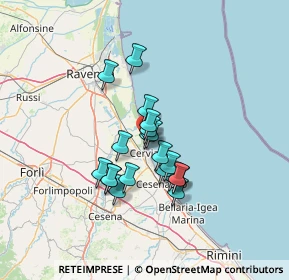 Mappa Traversa VII Pineta, 48015 Cervia RA, Italia (10.167)