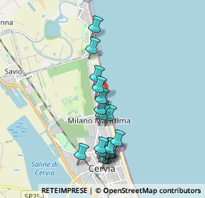 Mappa Traversa VII Pineta, 48015 Cervia RA, Italia (1.83444)