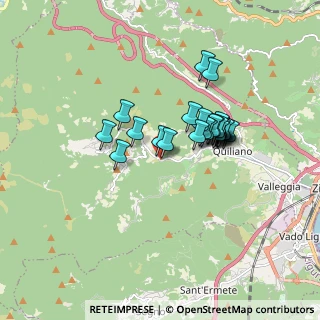 Mappa Via Becchi, 17047 Quiliano SV, Italia (1.348)
