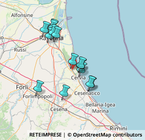 Mappa Via delle Aie, 48015 Cervia RA, Italia (12.14857)