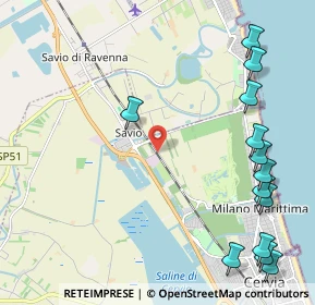 Mappa Via delle Aie, 48015 Cervia RA, Italia (2.97308)