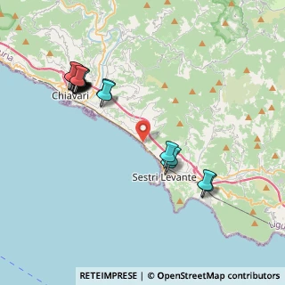 Mappa Via alla spiaggia s.n, 16033 Lavagna GE, Italia (4.55842)