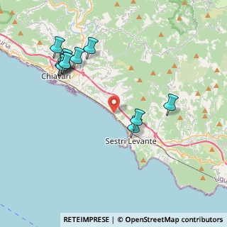 Mappa Via alla spiaggia s.n, 16033 Lavagna GE, Italia (4.47)