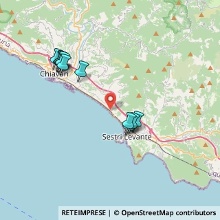Mappa Via alla spiaggia s.n, 16033 Lavagna GE, Italia (3.98909)