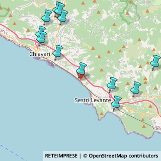 Mappa Via alla spiaggia s.n, 16033 Lavagna GE, Italia (5.5025)