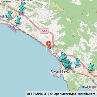 Mappa Via alla spiaggia s.n, 16033 Lavagna GE, Italia (3.14091)