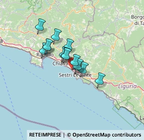 Mappa Via Alla Spiaggia, 16033 Lavagna GE, Italia (8.76)
