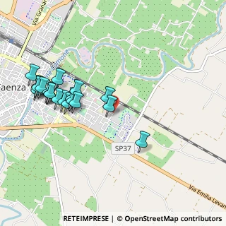 Mappa Via Gentili, 48018 Faenza RA, Italia (1.09)